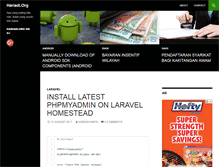 Tablet Screenshot of hariadi.org